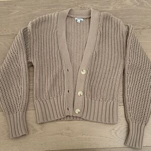 Pistola Women's Tan Knit Cardigan Sweater